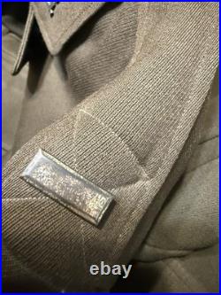 ID'D WW2 US 9th Army Air Corps Air Force Officer Chocolate Brown Jacket Uniform