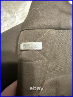 ID'D WW2 US 9th Army Air Corps Air Force Officer Chocolate Brown Jacket Uniform