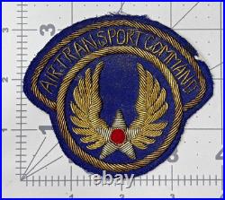 Italian Made WW 2 Army Air Force Air Transport Command Bullion Patch Inv# K1751