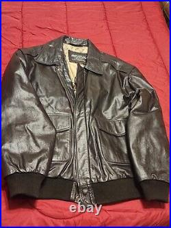 Jacket Type A-2 Size XL US Army Air Force Flyers Dark Brown Leather Jacket No