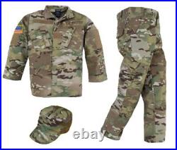 Kids 5-Piece Multicam Combat Uniform Play Set Army or Air Force Costume