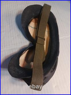 Korea/nato VINTAGE US ARMY AIR FORCES USAAF TYPE B-8 FLYING GOGGLES With LENSES