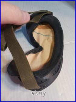 Korea/nato VINTAGE US ARMY AIR FORCES USAAF TYPE B-8 FLYING GOGGLES With LENSES