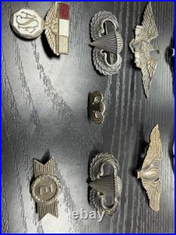 LOT Of 10 Original WWII Sterling US Army Military Airforce Sterling Silver Pins
