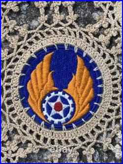 Large Hand Sewn 3 7 14 15th Us Army Air Force WWII Blanket Crochet 143 Patches
