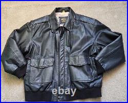 Leathers Jacket 2XL/ US Army Air Force Type A2 /Jacket Flyer's Brown Leather Jac
