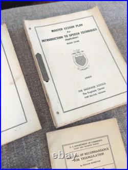 Lot of 10 1950's US Army & Air Force Surveying And Instruction Manuals