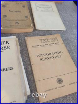 Lot of 10 1950's US Army & Air Force Surveying And Instruction Manuals
