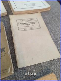 Lot of 10 1950's US Army & Air Force Surveying And Instruction Manuals