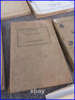 Lot of 10 1950's US Army & Air Force Surveying And Instruction Manuals