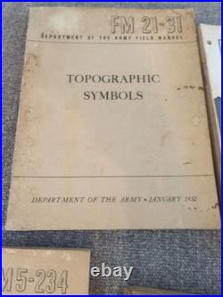 Lot of 10 1950's US Army & Air Force Surveying And Instruction Manuals