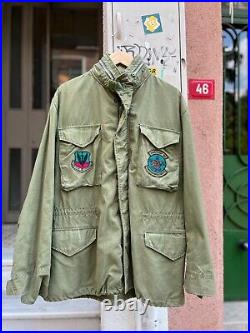 Lot of 4 US Army US Air Force Vintage M-65 OG Field Jacket