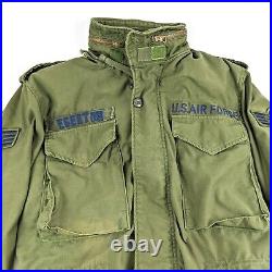 M-65 M-1965 Field Jacket U. S. Air Force, Staff Sergeant, X-Small with Patches 1977