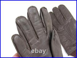 MINT Example WWII Type A-10 Leather Pilot Flying Gloves US Army Air Force Sz 8