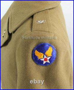 Manteau croisé d'officier USAAF US ARMY AIR FORCE WW2 (matériel original)