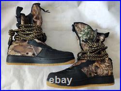 Men Nike Air Force 1 Sf Af1 Hi Black Camo Boots Army Reflective Aa1128-004 9.5