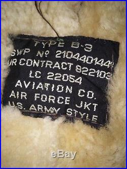 Men's Flying Jacket Aviator U. S Air Force Army Style Bomber Brown Size (l)