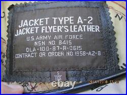 Men's Jacket Type A-2 Leather US Army Air Force Bomber