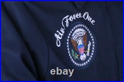 Mens Bomber Jacket US Air Force One A2 Flight jacket Pilot Navy Blue Casual Coat