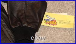 Mens EXCELLED Type A-2 JACKET Flyer's LEATHER US Army Air Force Bomber Sz XL NWT