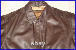 Mens EXCELLED Type A-2 JACKET Flyer's LEATHER US Army Air Force Bomber Sz XL NWT