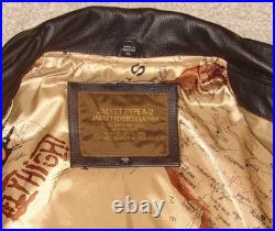 Mens EXCELLED Type A-2 JACKET Flyer's LEATHER US Army Air Force Bomber Sz XL NWT