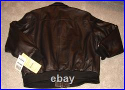 Mens EXCELLED Type A-2 JACKET Flyer's LEATHER US Army Air Force Bomber Sz XL NWT