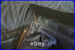 Military Type A-2 Willis & Geiger Air Force US Army Flight Leather Jacket Men 44