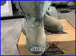 NEW US ARMY AIR FORCE Hot Weather Steel Toe COMBAT BOOTS. SAGE. UK 10.5