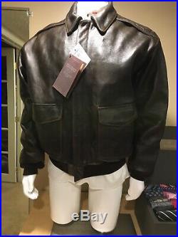 NWT Air Force US Army Type A2 Cockpit Leather Jacket Size XLarge Brown Bomber