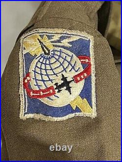 Named Harris 1940's WWII US Army Air Corp Jacket AACS Communications Specialists