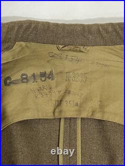 Named Harris 1940's WWII US Army Air Corp Jacket AACS Communications Specialists