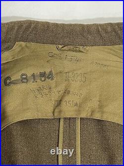 Named Harris 1940's WWII US Army Air Corp Jacket AACS Communications Specialists