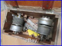 New in Crate Set of 2 Bomb Hoist, US Army Air Force WWII Vintage B-24 Parts