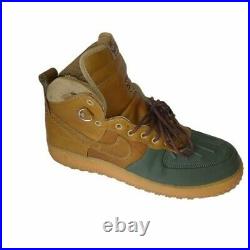 Nike Air Force 1 Lined Duck Boot US Size 13 Beechwood/Army green Pivot Point
