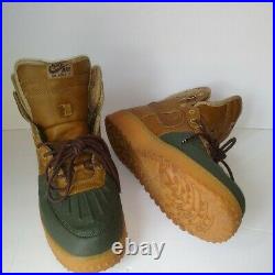 Nike Air Force 1 Lined Duck Boot US Size 13 Beechwood/Army green Pivot Point