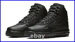 Nike Lunar Force 1 Duckboot BQ7930-003 Triple Black Shoes 100%LEGIT Men's 8US