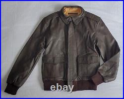 Nwot Us Army Air Force Type A-2 Brown Leather Bomber Jacket Men's Sz 40