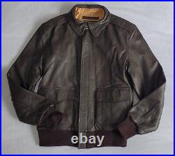 Nwot Us Army Air Force Type A-2 Brown Leather Bomber Jacket Men's Sz 40