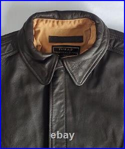 Nwot Us Army Air Force Type A-2 Brown Leather Bomber Jacket Men's Sz 40