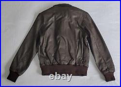 Nwot Us Army Air Force Type A-2 Brown Leather Bomber Jacket Men's Sz 40