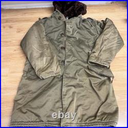 OG VTG WW2 1940s B9 Parka US ARMY AIR FORCE Flight Coat Jacket Size Large