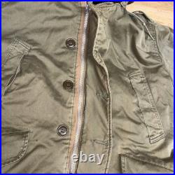 OG VTG WW2 1940s B9 Parka US ARMY AIR FORCE Flight Coat Jacket Size Large