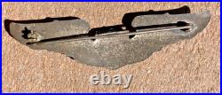 ORIGINAL PRE-WW2 US Army Air Force AAF Sterling 3-Inch Pilot Wing Badge Pin