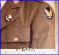 ORIGINAL WW2 US ARMY AIR FORCES AVIATOR HAND COLORED ID'd PORTRAIT PHOTOGRAPH