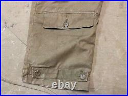 ORIGINAL WWII US ARMY AIR FORCE AAF A-10 FLIGHT PANTS WithSUSPENDERS- SIZE XXL 40W