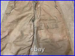 ORIGINAL WWII US ARMY AIR FORCE AAF A-10 FLIGHT PANTS WithSUSPENDERS- SIZE XXL 40W