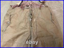 ORIGINAL WWII US ARMY AIR FORCE AAF A-10 FLIGHT PANTS WithSUSPENDERS- SIZE XXL 40W