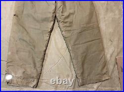 ORIGINAL WWII US ARMY AIR FORCE AAF A-10 FLIGHT PANTS WithSUSPENDERS- SIZE XXL 40W