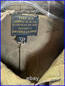 ORIGINAL WWII US Army Air Force Type A-4 Flight Suit withBelt